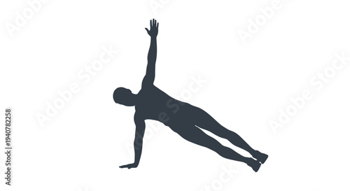 Vector illustration of a person in a yoga pose