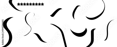 Two and a half Stars Rating Vector graphic illustration for any purposes