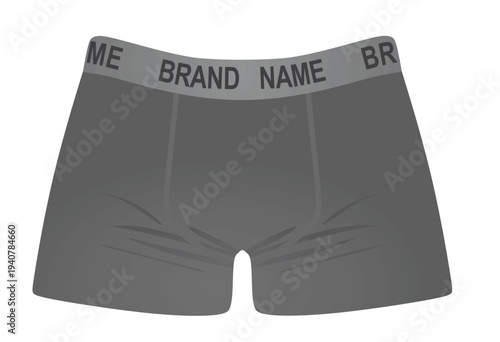Brand name panties underwear. vector illustration