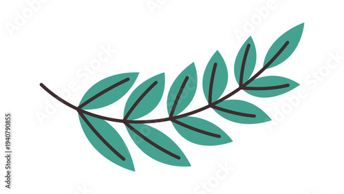 Greek lemon tree branch element