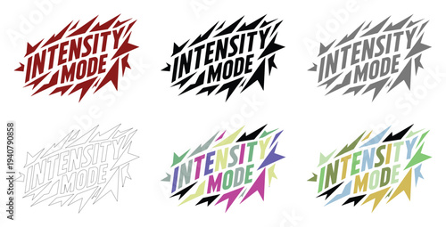 Intensity Mode Logos and Graphics in Various Colors and Styles