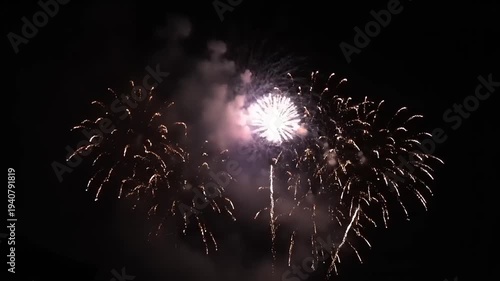 Wallpaper Mural Spectacular Fireworks Display Illuminating the Night Sky. Torontodigital.ca