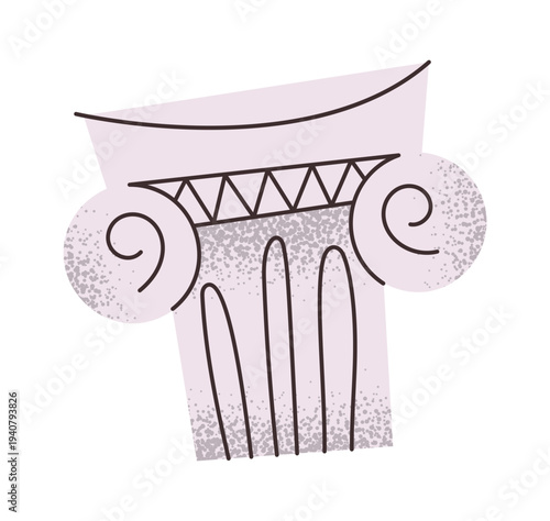 Marble column Greek ancient element