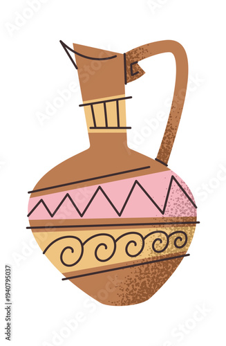 Greek amphora with classic motifs
