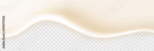 Liquid vector dripping ice cream texture. Glossy sugary flow drip, melting creamy surface.