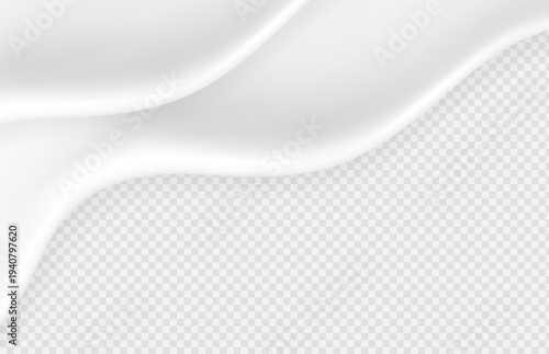 Liquid vector dripping ice cream texture. Glossy sugary flow drip, melting creamy surface.