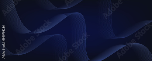 Futuristic abstract background. Glowing flowing wave lines design. Modern shiny blue moving lines element. Future technology concept.
