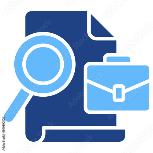 Job Evaluation glyph color icon