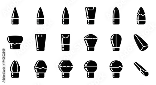 Collection of Various Nozzles and Spray Tips for Different Applications and Uses