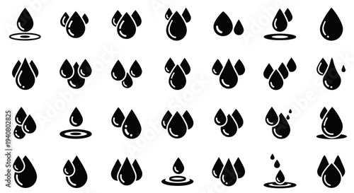 Collection of various flame icons in different shapes and designs on a plain white background