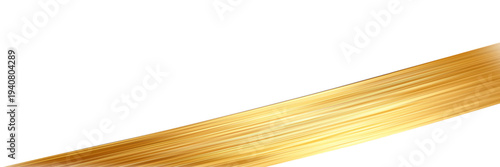 One stripes ribbon golden graphic with a gold wave curve.