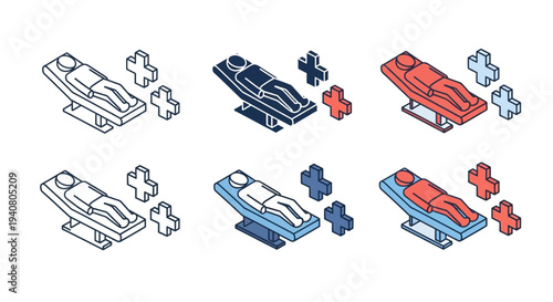 Illustrations of futuristic speedboats in various colors and puzzle pieces on a transparent background viewed from above.