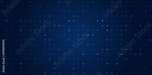 Futuristic grid background. Abstract tech digital interface. Glowing lines, dots for HUD, AI science, big data visualization. Modern cyber system design. Virtual reality game, corporate presentation