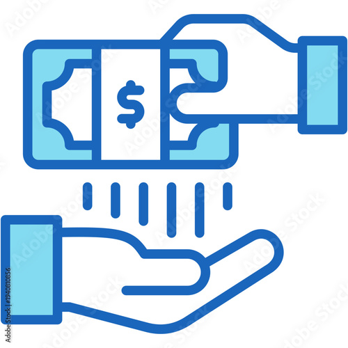 Payroll System blue icon