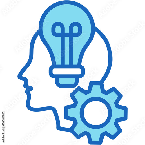 Skill Development blue icon