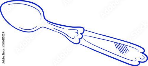 Spoon Hand Drawn Sketch