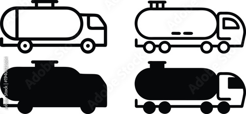Set of transportation icons vector illustration