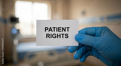 Patient Rights Concept with Healthcare Worker in Hospital Setting