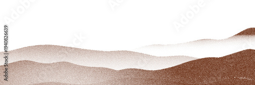 Chocolate and coffee powder, scattered cocoa on a light background. Particles of earth and dust. Brown sand texture.Top view of the cake.