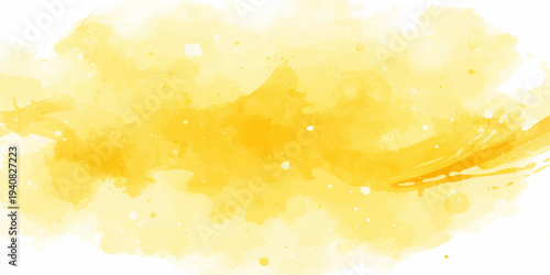 Abstract a vibrant splash of yellow watercolor, a burst of creativity and artistic expression. evoking warmth and positivity with a photorealistic feel.