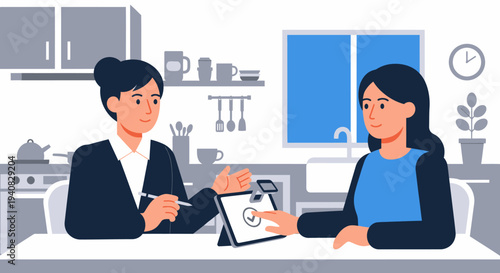 Businesswoman Signing Document.