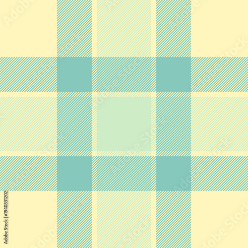 Luxurious plaid vector fabric, overlay pattern seamless check. Vibrant textile texture tartan background in light and teal colors.