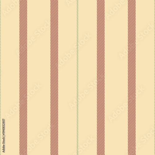 Lomfort seamless vector textile, covering stripe background lines. Tommercial pattern fabric texture vertical in light and red colors.