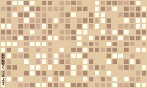 Abstract neutraltoned pixel mosaic background.  Subtle color variation creates a calming, textured effect. Perfect for website banners, presentations, or as a stylish design element.