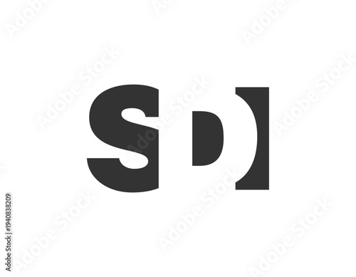 SDI logo design. Initial letter S D I bold font style for tech startups, consulting, corporate branding. Creative company name, headlines typography identity, trendy logotype.