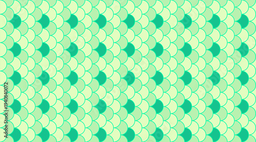 Abstract seamless pattern with overlapping scales in pastel green and teal.  Perfect for backgrounds, textile designs, or any project needing a subtle yet visually engaging texture.