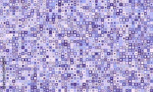 Abstract geometric background.  Seamless pattern of tiny squares in calming lavender hues.  Perfect for websites, presentations, or textile design.  Evokes feelings of serenity and order.