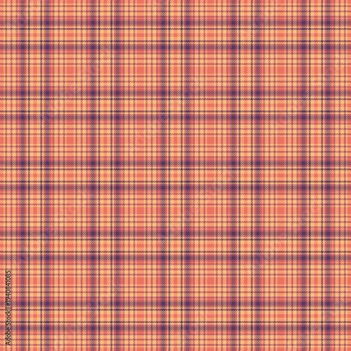 Elegant plaid vector surface suggests refinement and comfort. Rhythmic crossings shape polished textile visuals for high-end fashion branding and marketing applications.