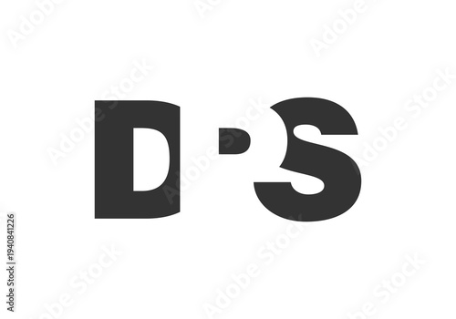DPS logo design. Initial letter D P S bold font style for tech startups, consulting, corporate branding. Creative company name, headlines typography identity, trendy logotype.