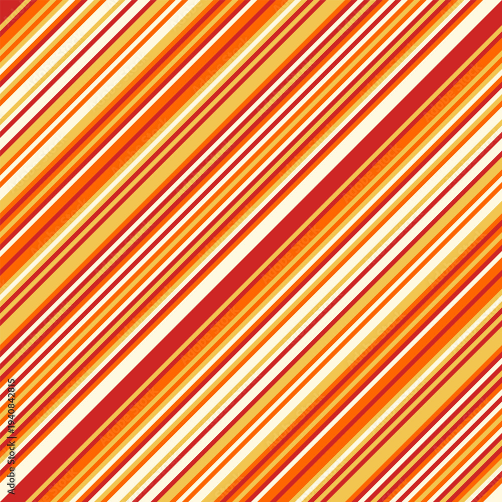 Obraz premium Dynamic diagonal stripes in warm, vibrant hues create an energetic, modern pattern. Perfect for backgrounds, textiles, or website design, this image evokes feelings of warmth, optimism, and movement.