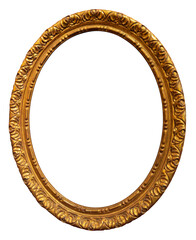 	
Oval gold vintage picture frame with transparent background (png image)	
