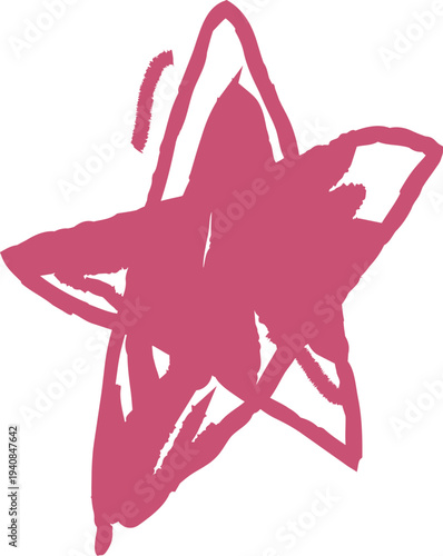 Star Scribble Doodle