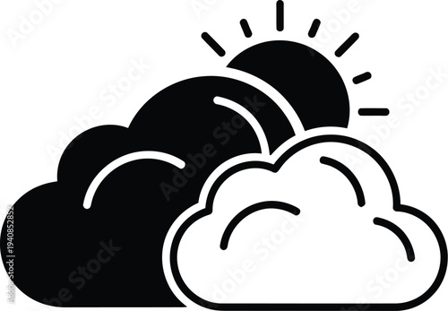 Sun and Clouds Weather Icon
