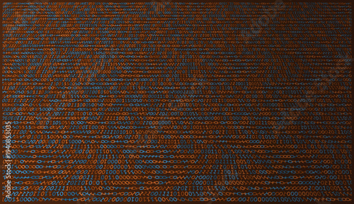 Tangerine Sunset Gradient Tunnel With Rotating Binary Spirals - Warm Vortex Journey