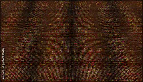Molten Copper Binary Flowing Through Industrial Forge - Metallic Orange Heat Waves