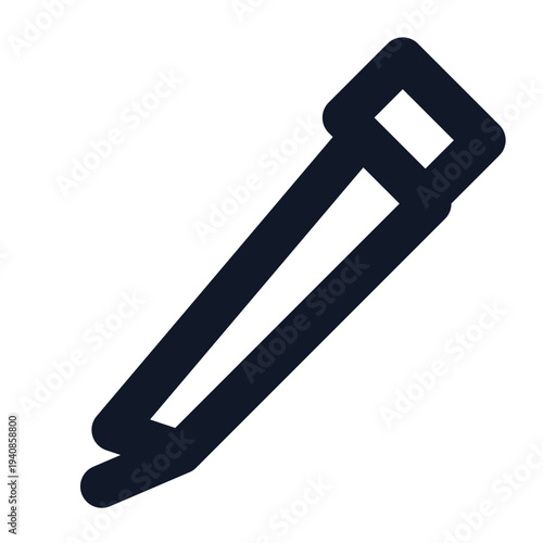 Mouse cursor pen icon outline vector