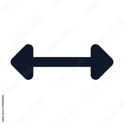 Mouse cursor resize ew icon outline vector