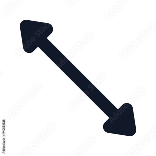 Mouse cursor resize nwse icon outline vector