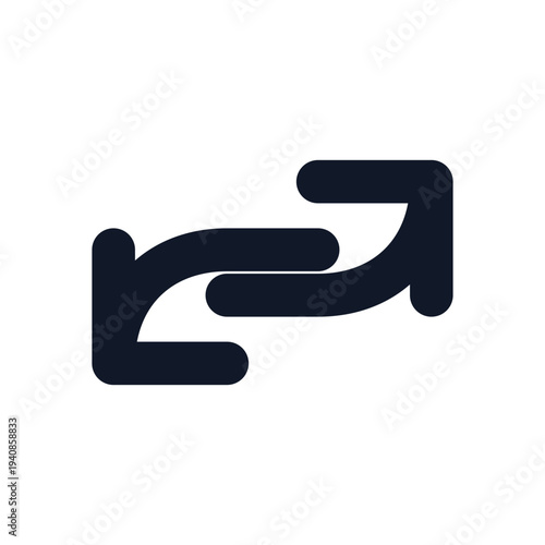 Mouse cursor alias icon outline vector