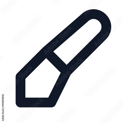 Mouse cursor brush icon outline vector
