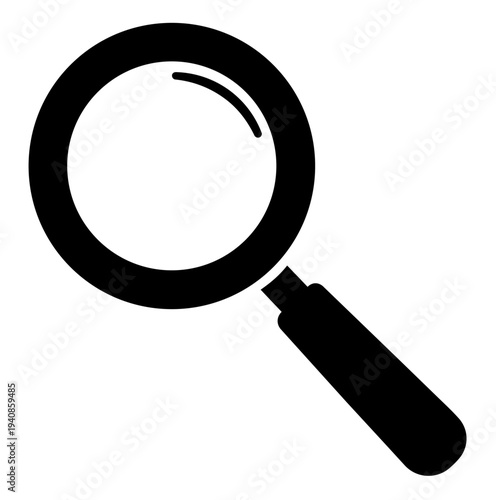 Magnifying glass vector illustration isolated on white background for search and investigation concepts clearly