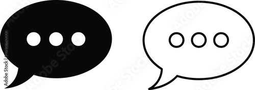 Chat bubbles communication Vector