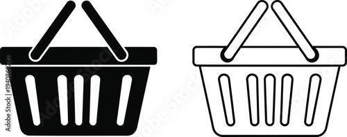 Shopping basket icon Vector