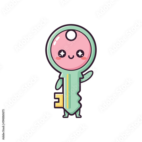 Cartoon astronaut character in space.