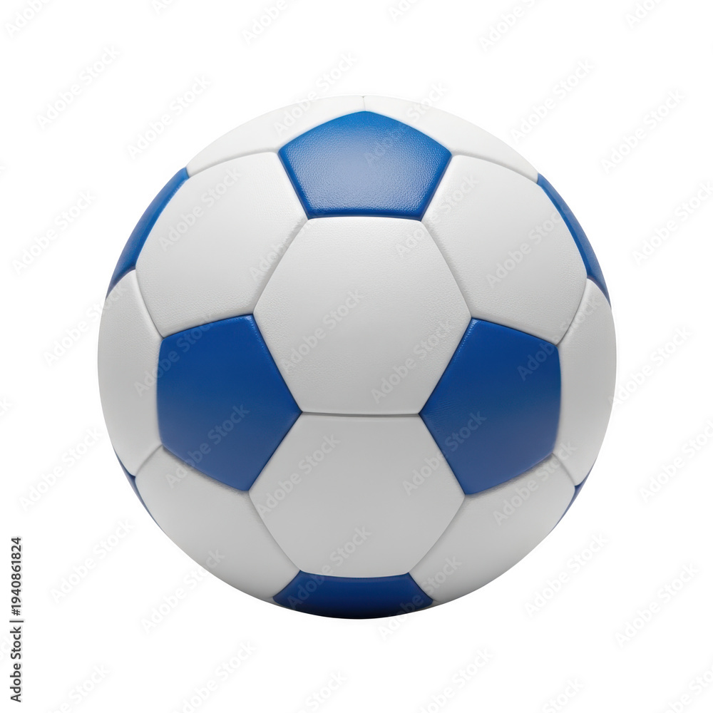Fototapeta premium A blue and white soccer ball png