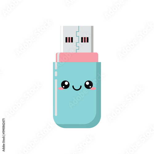 Cute cartoon USB flash drive device.